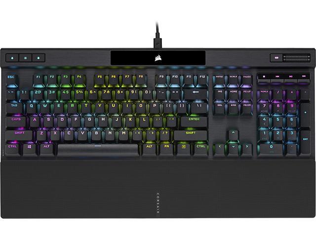 Corsair K70 RGB PRO Mechanical Gaming Keyboard - Cherry MX Speed Switches, PBT DOUBLE SHOT PRO Keycaps - Black