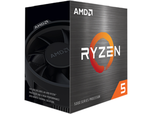 AMD Ryzen 5 5500 - Ryzen 5 5000 Series Cezanne (Zen 3) 6-Core 3.6 GHz Socket AM4 65W None Integrated Graphics Desktop CPU Processor - 100-100000457BOX