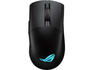 Asus ROG Keris Wireless AimPoint Gaming Mouse, Tri-mode connectivity (2.4GHz RF, Bluetooth, Wired), 36000 DPI sensor, 5 programmable buttons, ROG SpeedNova, Replaceable switches, Paracord cable, Black
