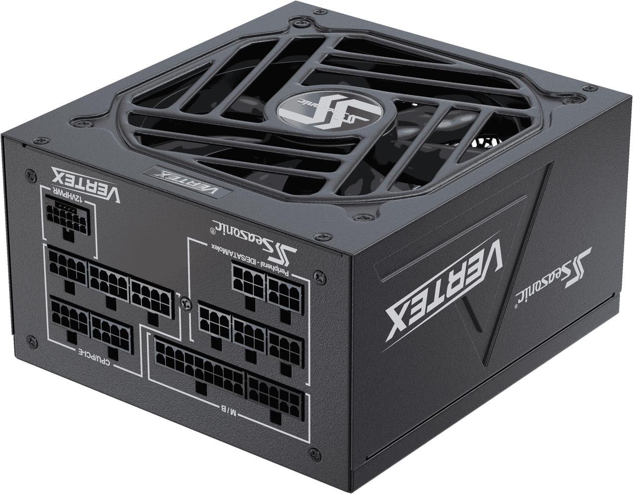 Alt view image 4 of 5 - Seasonic VERTEX GX-1000, 1000W 80+ Gold, ATX 3.0 & PCIe 5.0 Ready, Full-Modular, ATX Form Factor, Low Noise, Premium Japanese Capacitor, 12 Year Warranty, Nvidia RTX 40 Super/50, AMD GPU Compatible