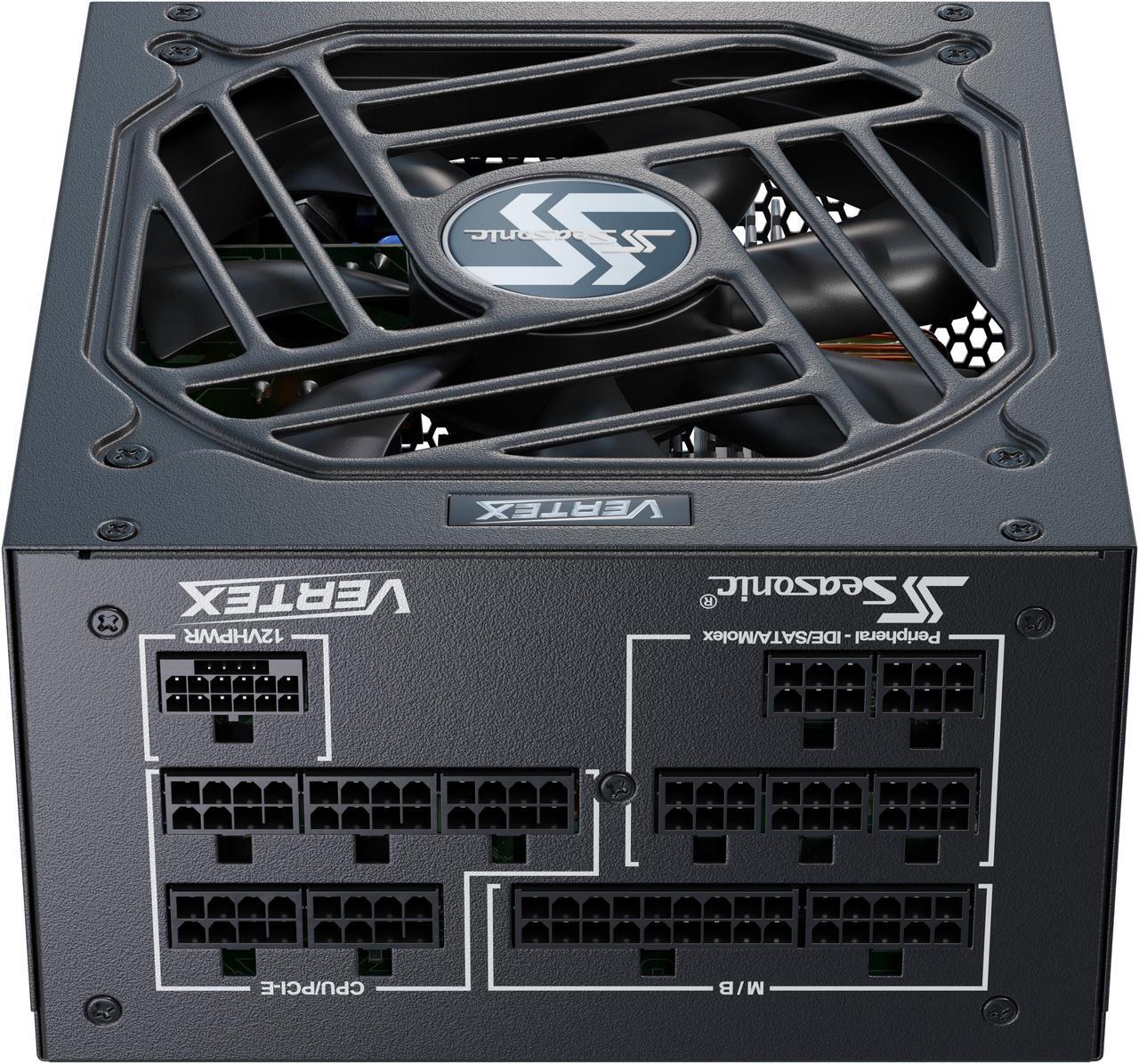 Alt view image 4 of 6 - Seasonic VERTEX GX-1200, 1200W 80+ Gold, ATX 3.0 & PCIe 5.0 Ready, Full-Modular, ATX Form Factor, Low Noise, Premium Japanese Capacitor, 12 Year Warranty, Nvidia RTX 40 Super/50 , AMD GPU Compatible