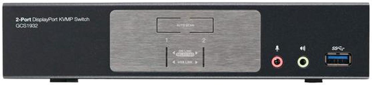 Alt view image 3 of 4 - IOGEAR GCS1932 2-Port DisplayPort 1.2 KVMP Switch with USB 3.1 Gen1 Hub and Audio (TAA Compliant)