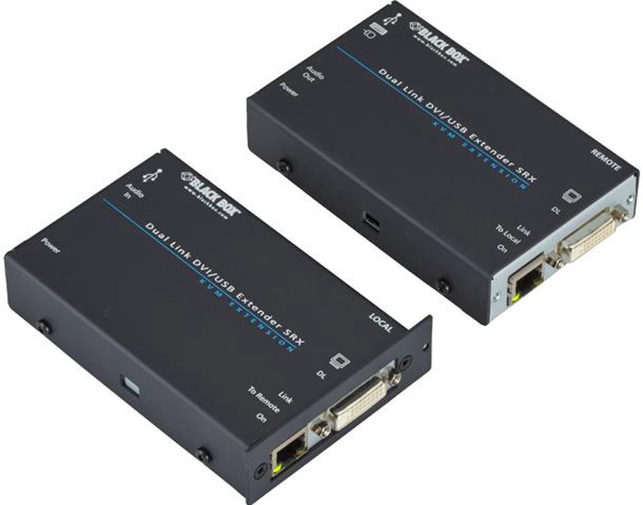 Main image of Black Box ACU5520A KVM Extender, Dual Link DVI-D, USB HID, CATX, Single-Access
