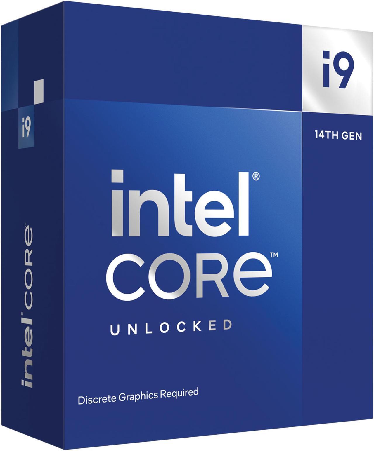 Main image of Intel Core i9-14900KF - Core i9 14th Gen 24-Core (8P+16E) LGA 1700 125W None Integrated Graphics Processor - Boxed - BX8071514900KF