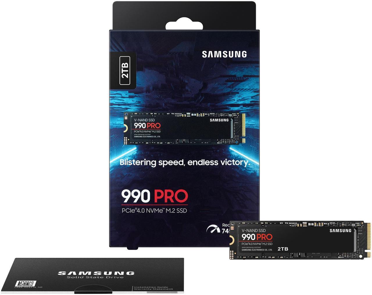 Alt view image 4 of 7 - SAMSUNG 990 PRO 2TB SSD, PCIe Gen4 M.2 2280, Seq. Read Speeds Up-to 7,450MB/s for High End Computing, Gaming, and Heavy Duty Workstations (MZ-V9P2T0B/AM) Non-Heatsink