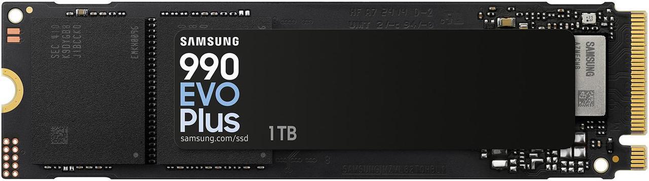 Alt view image 2 of 9 - SAMSUNG 990 EVO PLUS SSD 1TB, PCIe Gen 4x4 | Gen 5x2 M.2 2280, Speeds Up-to 7,150 MB/s, Upgrade Storage for PC/Laptops, HMB Technology and Intelligent Turbowrite 2.0 (MZ-V9S1T0B/AM)