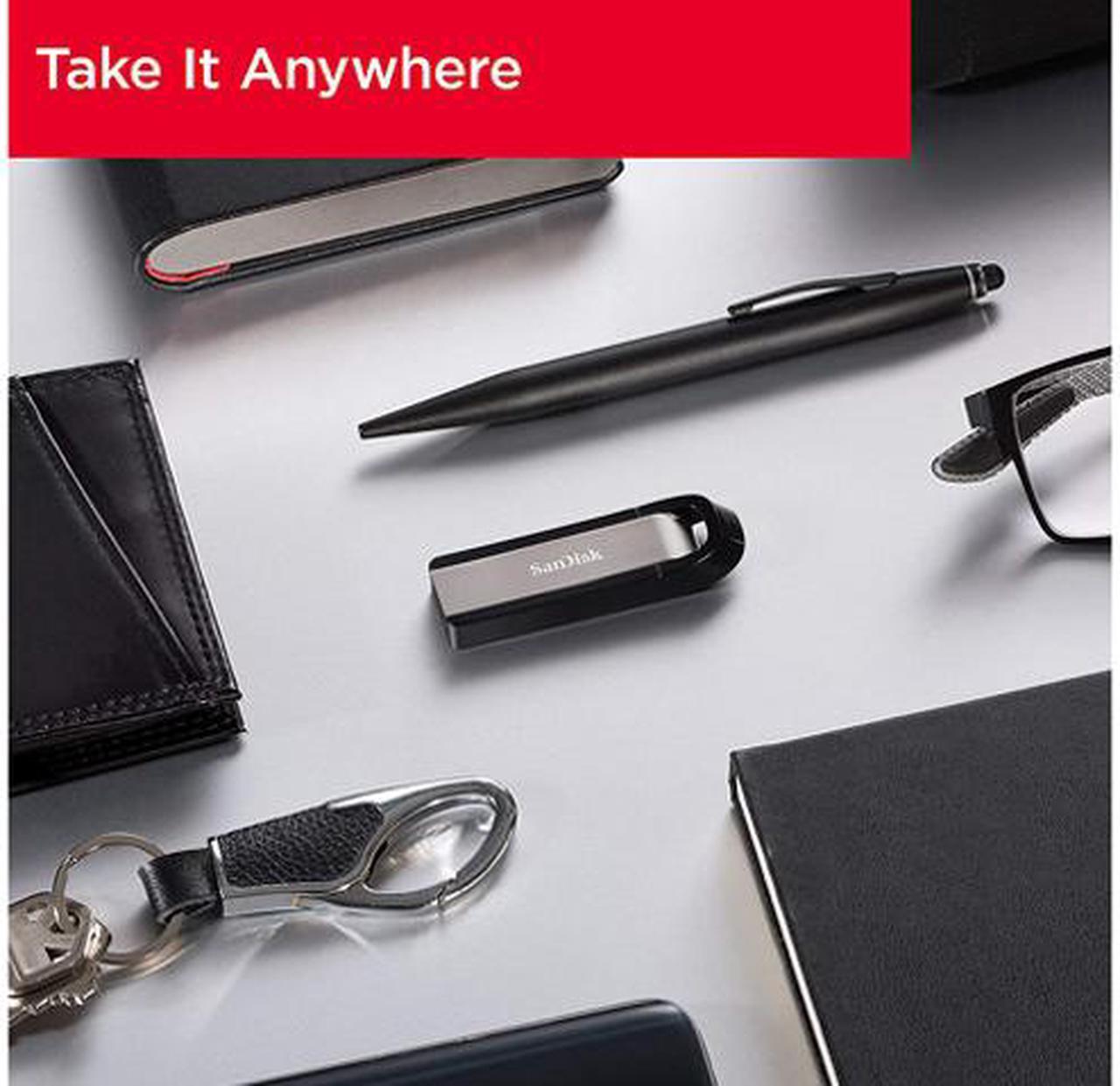 Alt view image 6 of 13 - SanDisk 128GB Extreme Go USB 3.2 Type-A Flash Drive, Speed Up to 400MB/s (SDCZ810-128G-G46)