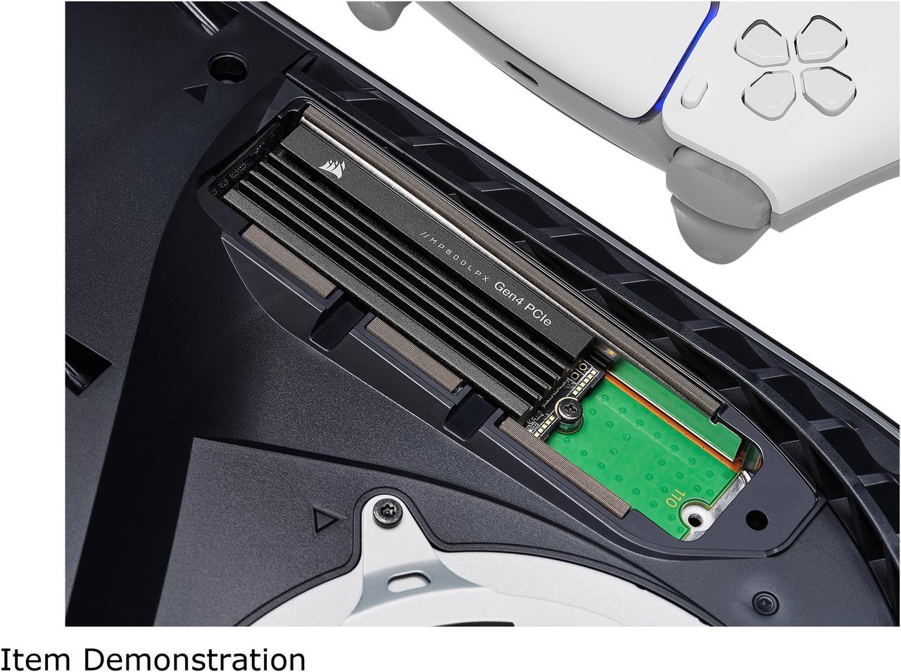 Alt view image 14 of 17 - Corsair MP600 PRO LPX M.2 2280 2TB PCI-Express 4.0 x4, NVMe 1.4 3D Internal Solid State Drive Up to 7100 MB/sec (SSD) CSSD-F2000GBMP600PLP, Optimized for PS5