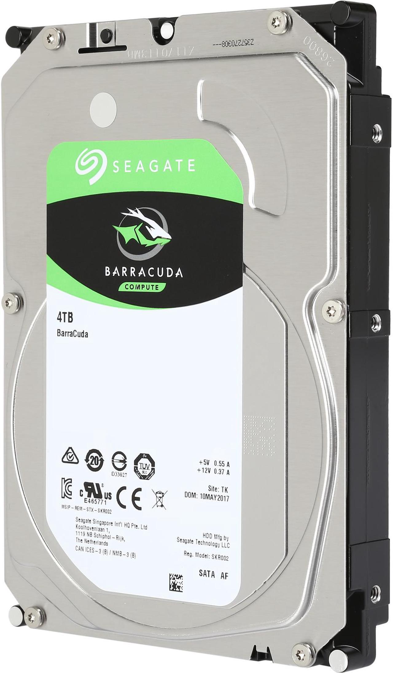 Alt view image 3 of 5 - Seagate BarraCuda ST4000DM004 4TB 5400 RPM 256MB Cache SATA 6.0Gb/s 3.5" Hard Drives Bare Drive - OEM