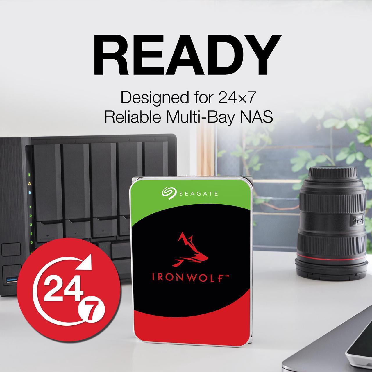 Alt view image 4 of 7 - Seagate IronWolf ST4000VN006 4TB 5400 RPM 256MB Cache SATA 6.0Gb/s 3.5" Internal Hard Drive