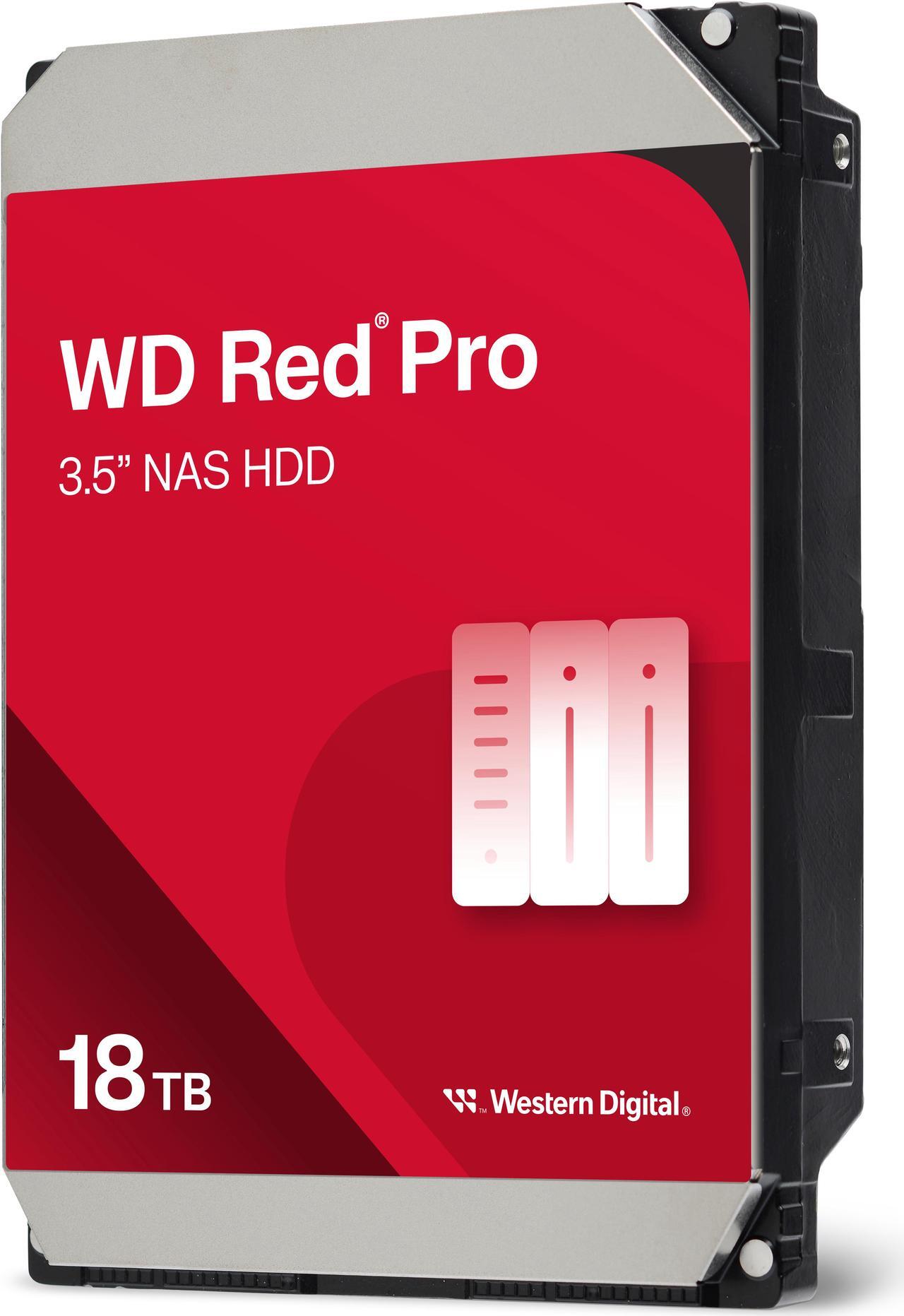 Alt view image 3 of 3 - Western Digital 18TB WD Red Pro NAS Internal Hard Drive HDD - 7200 RPM, SATA 6 Gb/s, CMR, 256 MB Cache, 3.5" - WD181KFGX