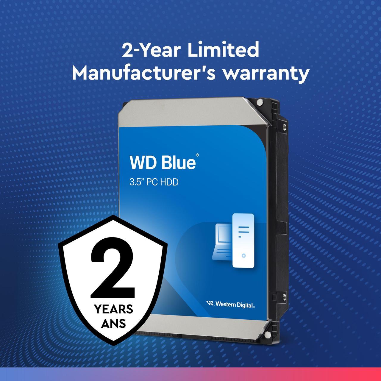 Alt view image 8 of 8 - WD Blue 2TB Desktop Hard Disk Drive - 7200 RPM SATA 6Gb/s 256MB Cache 3.5 Inch - WD20EZBX