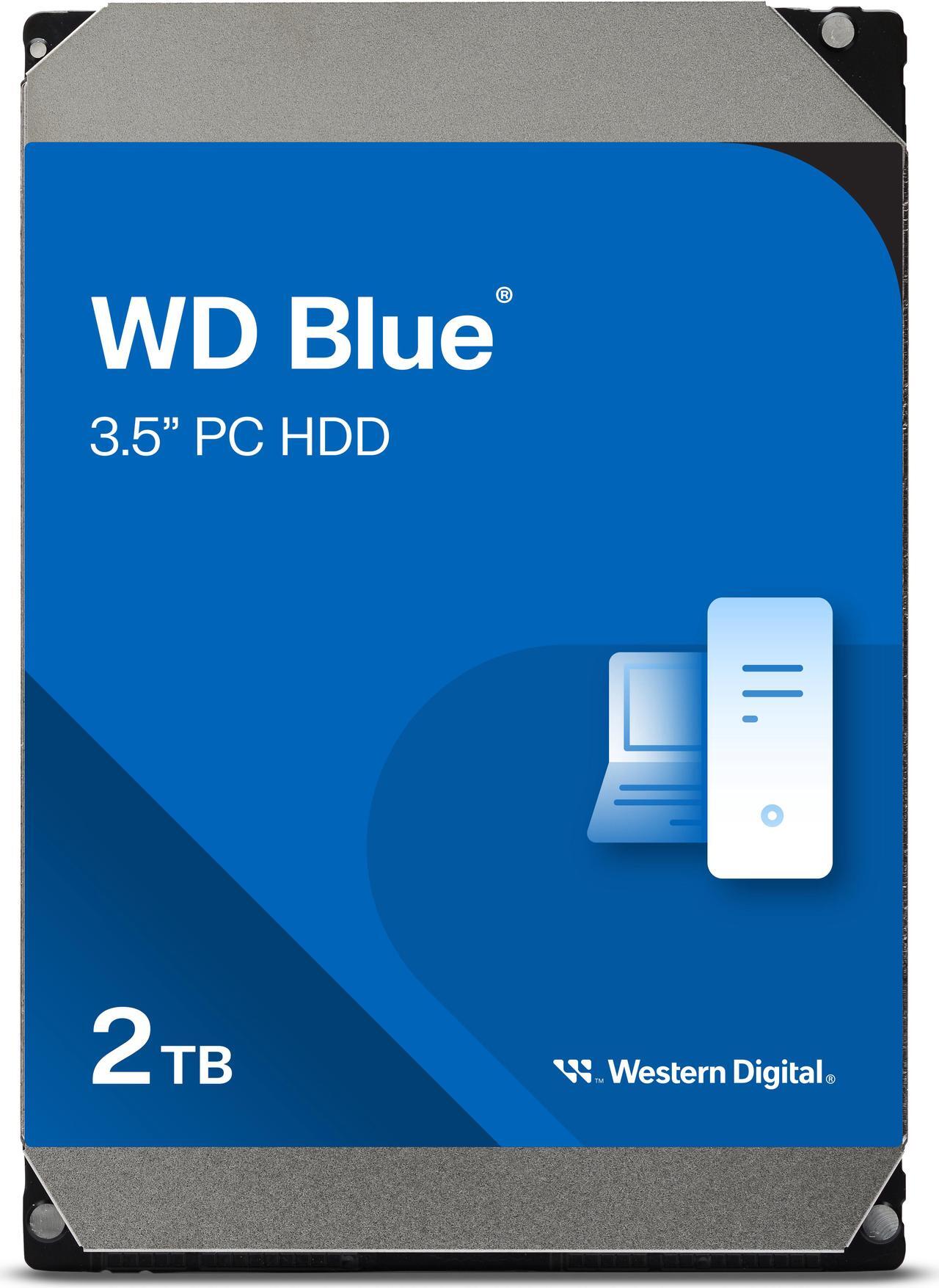 Main image of WD Blue 2TB Desktop Hard Disk Drive - 7200 RPM SATA 6Gb/s 256MB Cache 3.5 Inch - WD20EZBX