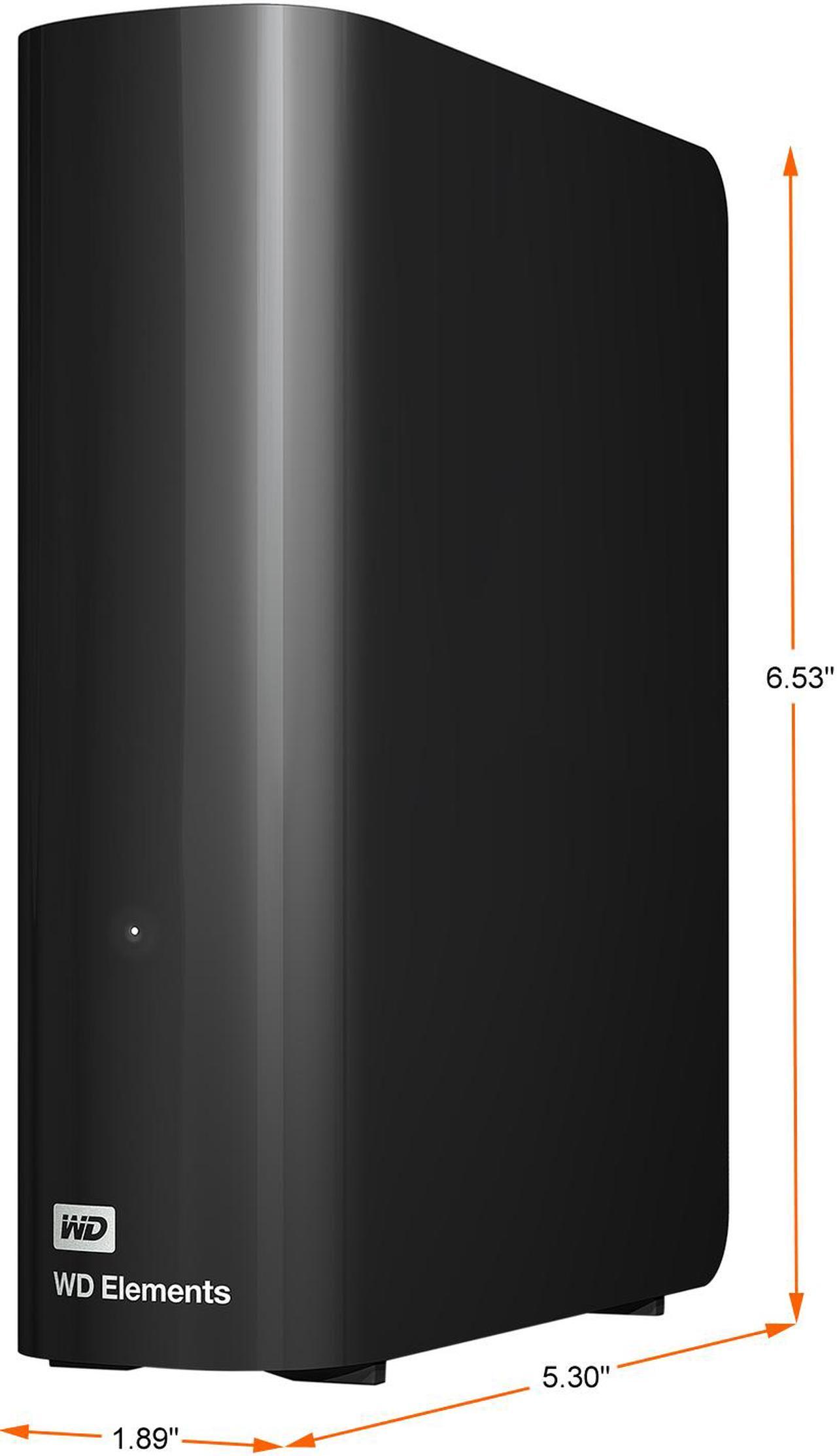 Alt view image 3 of 7 - WD Elements 20TB USB 3.0 Desktop External Hard Drive WDBWLG0200HBK-NESN Black