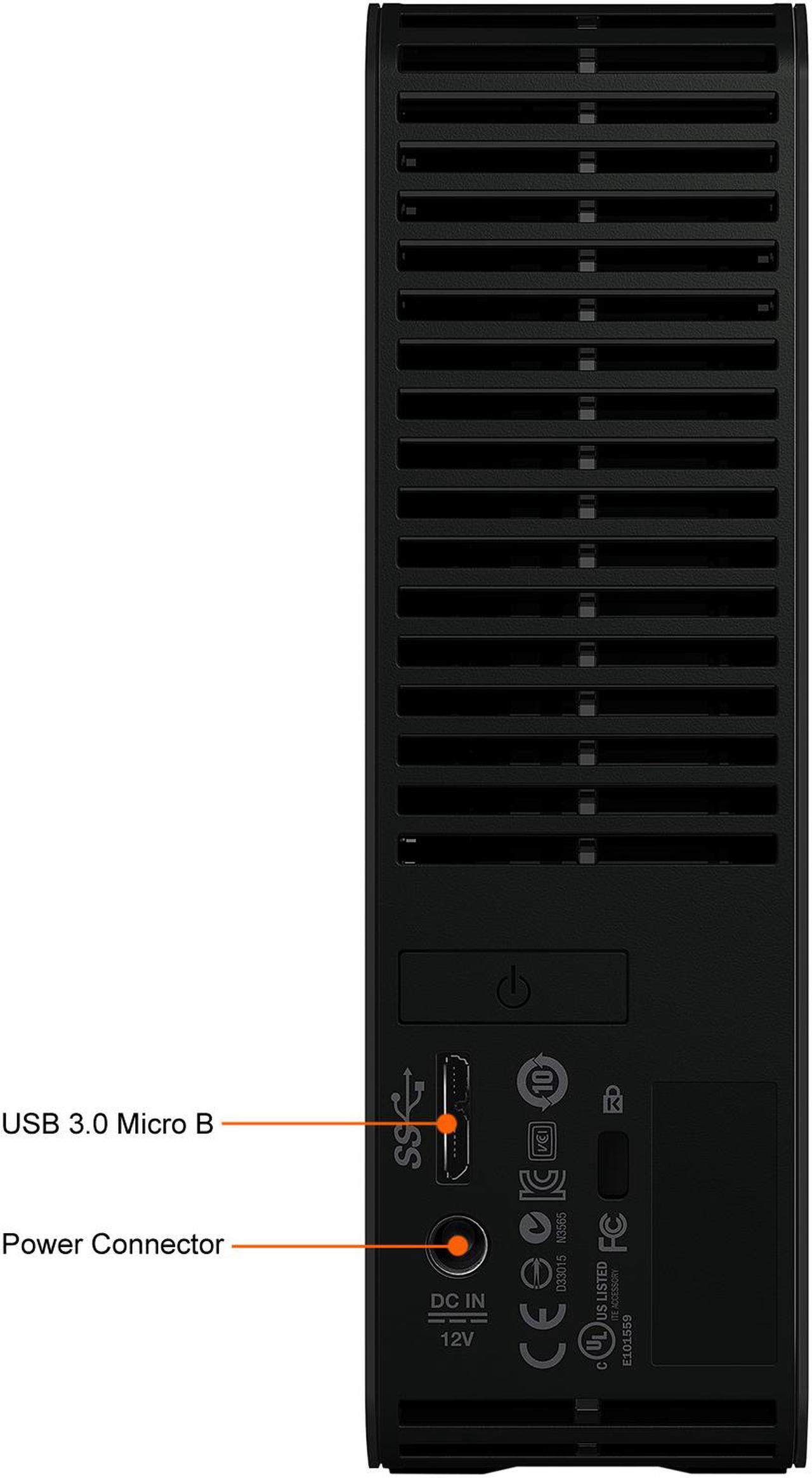 Alt view image 6 of 7 - WD Elements 20TB USB 3.0 Desktop External Hard Drive WDBWLG0200HBK-NESN Black