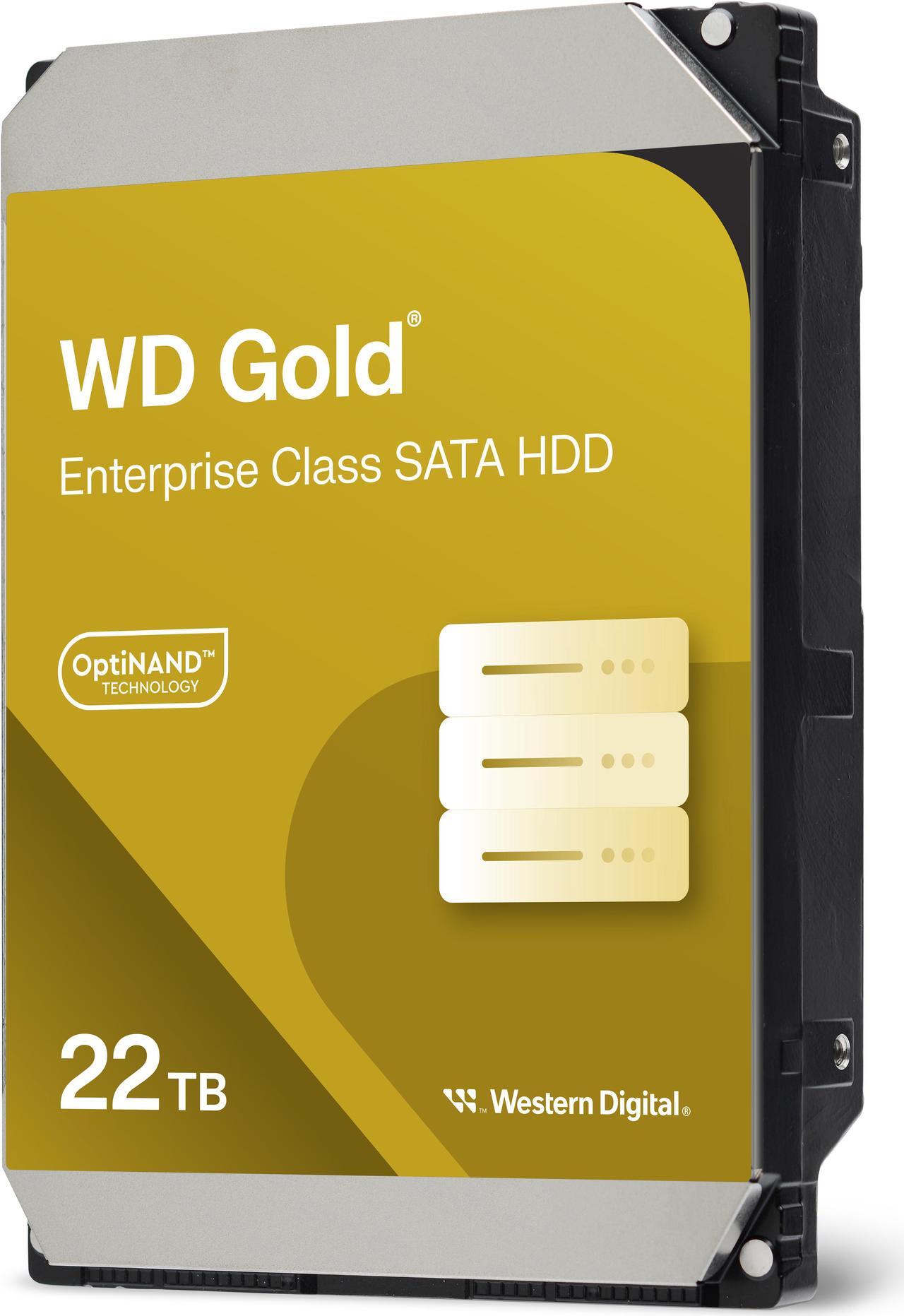 Alt view image 3 of 8 - Western Digital 22TB WD Gold Enterprise Class SATA Internal Hard Drive HDD - 7200 RPM, SATA 6 Gb/s, 512 MB Cache, 3.5" - WD221KRYZ