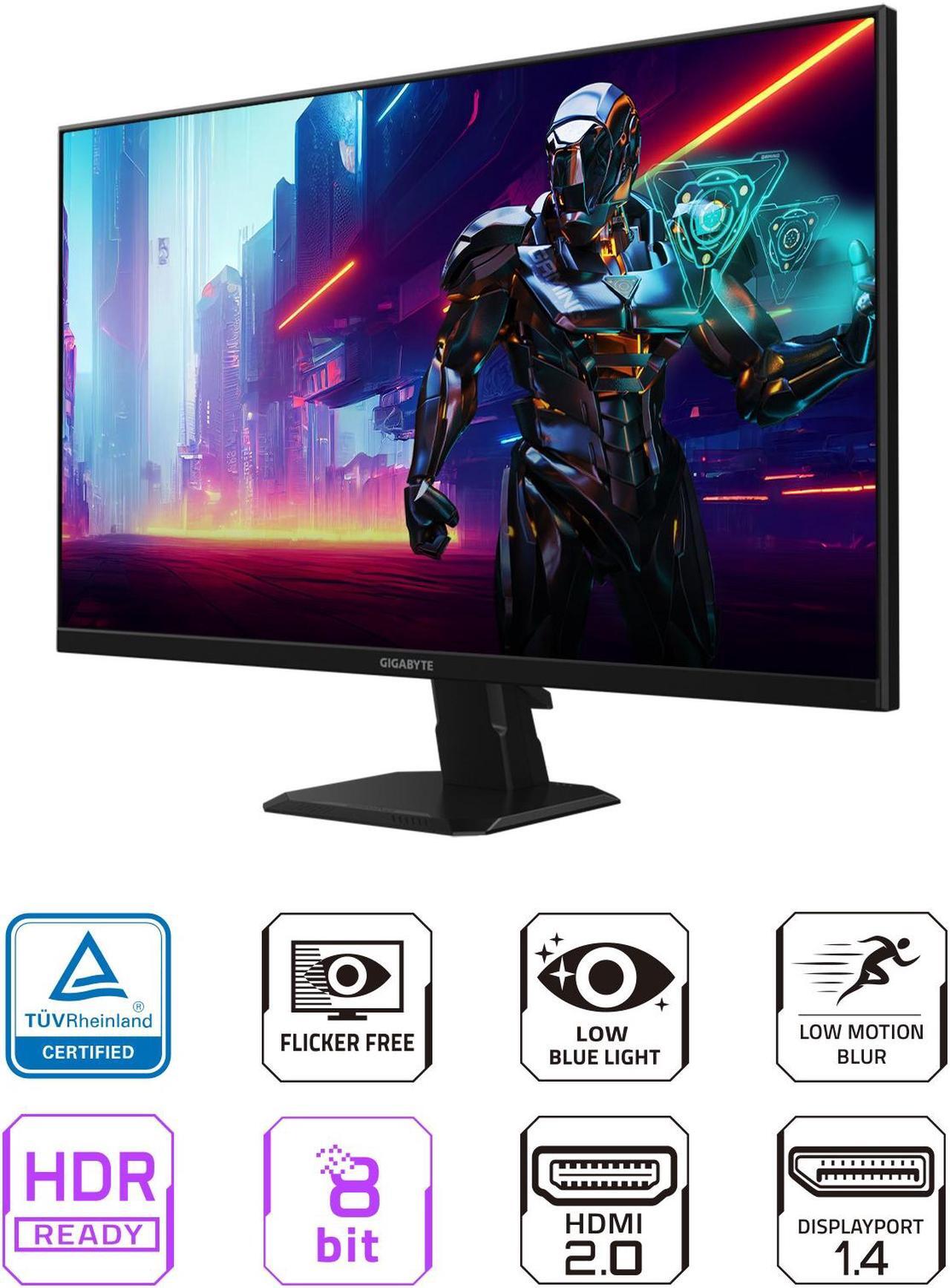Alt view image 2 of 5 - GIGABYTE - GS27QA SA - 27" IPS Gaming Monitor - QHD 2560x1440 - 180Hz - 1ms MPRT - AMD FreeSync - HDMI, DP - Black