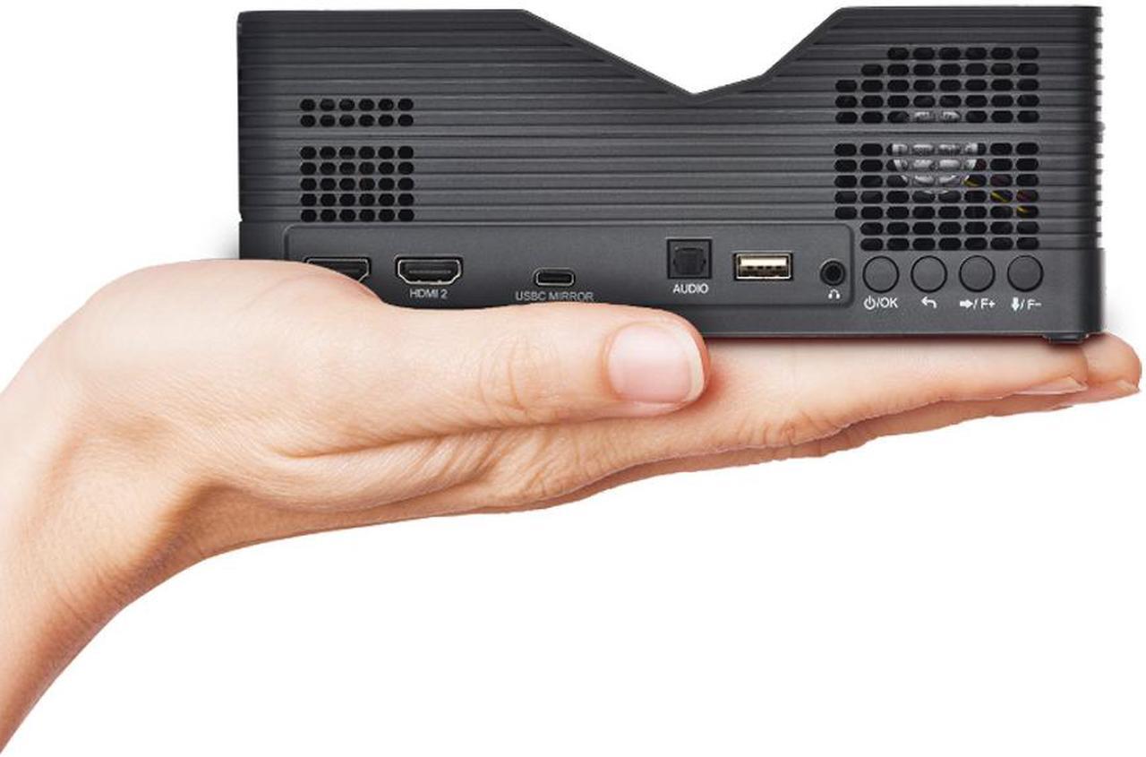 Main image of AAXA M8 UST Laser Projector Ultra Short Throw 4K Laser Projector 1100 LD Lumens, BT 5.4, WiFi 6, USBC Mirroring, 2xHDMI, Optical Audio, Efocus, Auto Keystone, Smart Projector