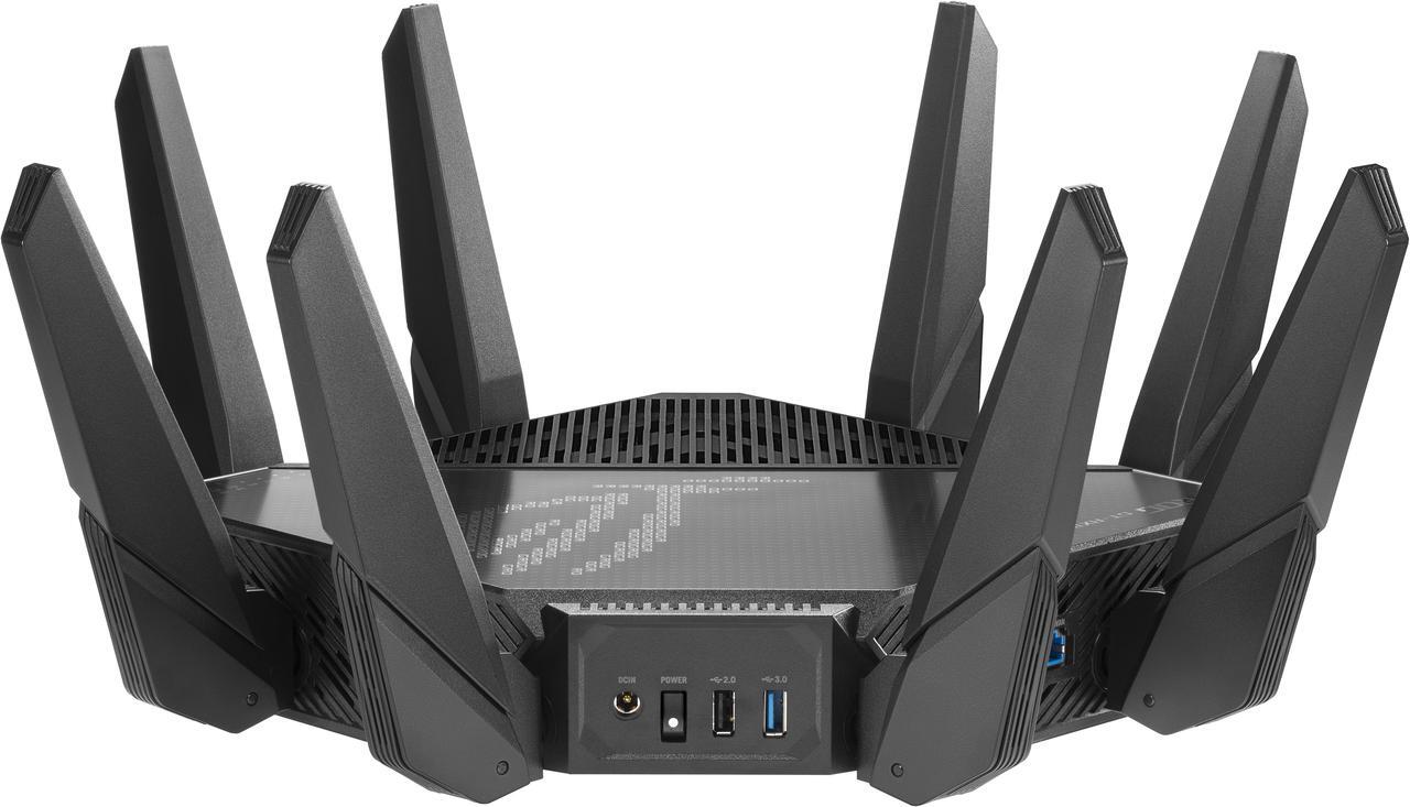 Alt view image 4 of 8 - ASUS ROG Rapture GT-AX11000 Pro Tri-Band WiFi 6 gaming router,  10G port, Quad-core 2.0 GHz CPU, ASUS RangeBoost Plus, UNII4, Triple-level game acceleration, Lifetime internet security, AiMesh support