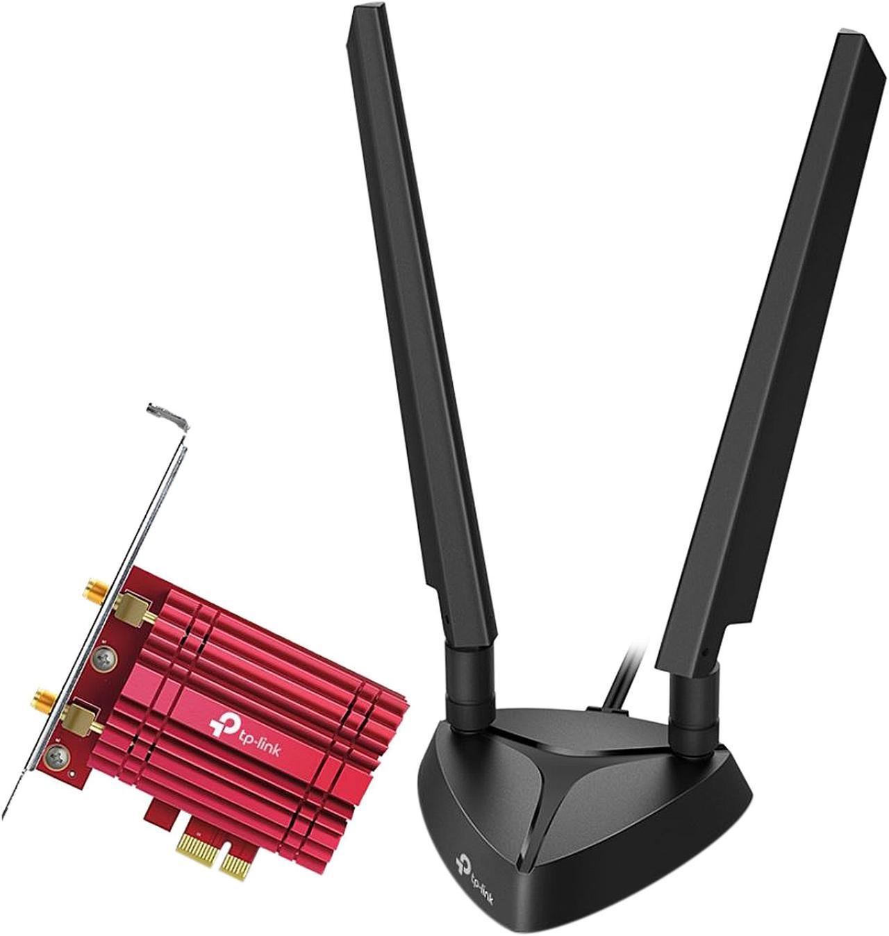 Main image of TP-Link WiFi 6E AX5400 PCIe WiFi Card (Archer TXE75E), Tri Band Wireless Adapter with Bluetooth 5.3, WPA3,  MU-MIMO, OFDMA, Heat Sink, Low-Profile Bracket, Supports Windows 11, 10 (64bit)