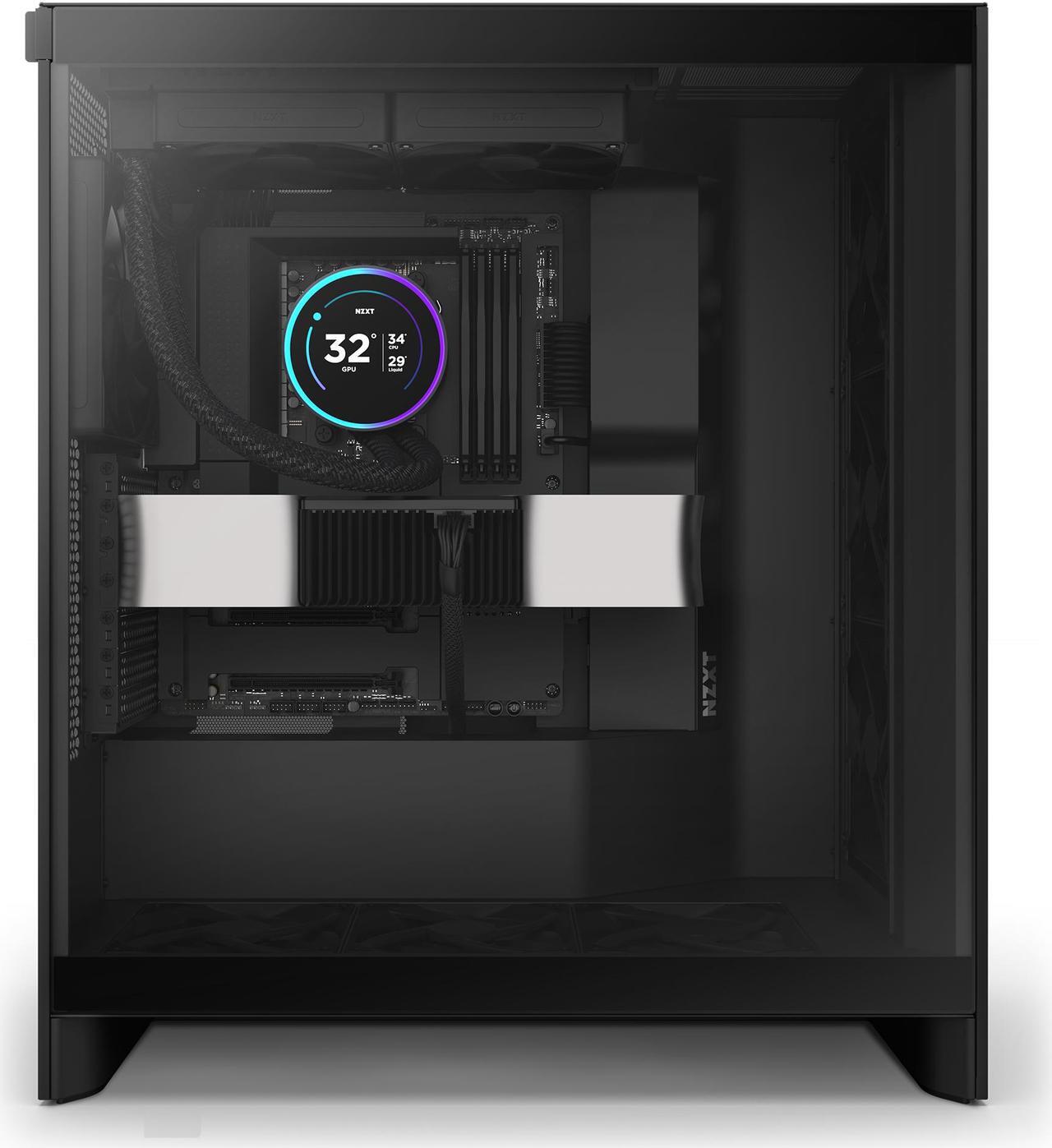 Alt view image 5 of 6 - KRAKEN ELITE 240 BLACK AIO LIQUID COOLER WITH IPS LCD & STATIC PRESSURE FANS Intel Socket LGA 1851, 1700 & 1200/115X AMD Socket AM5, AM4