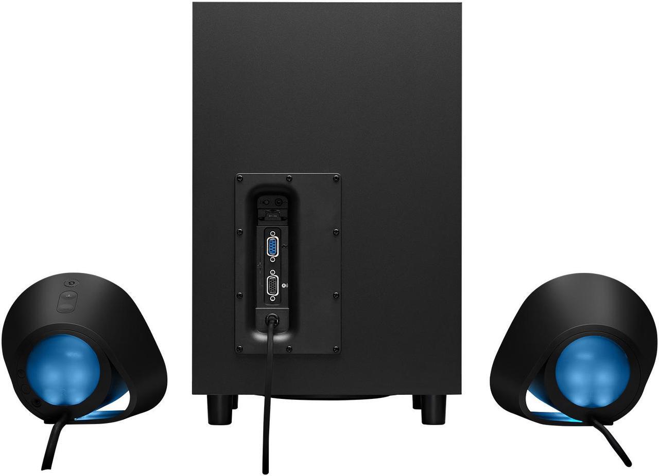 Alt view image 5 of 8 - Logitech G560 PC Gaming Speaker System with 7.1 DTS:X Ultra Surround Sound, Game based LIGHTSYNC RGB, Two Speakers and Subwoofer, Immersive Gaming Experience - Black