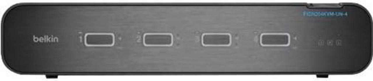 Alt view image 2 of 6 - Belkin Universal 2nd Gen Secure KVM Switch 4-Port Dual Head w/ CAC F1DN204KVMUN4