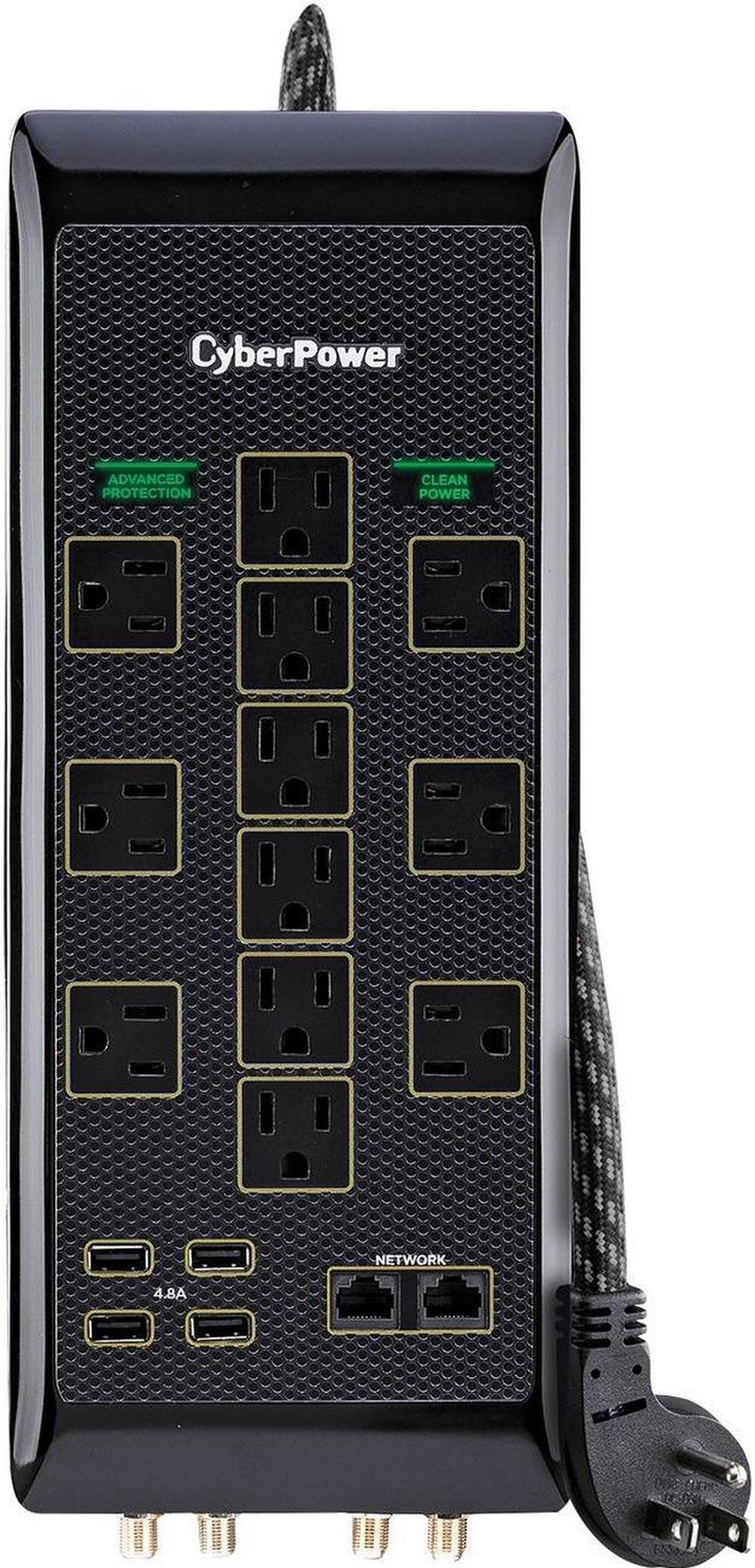 Alt view image 7 of 14 - CyberPower PBJ5UC Premium 12 Surge Protector