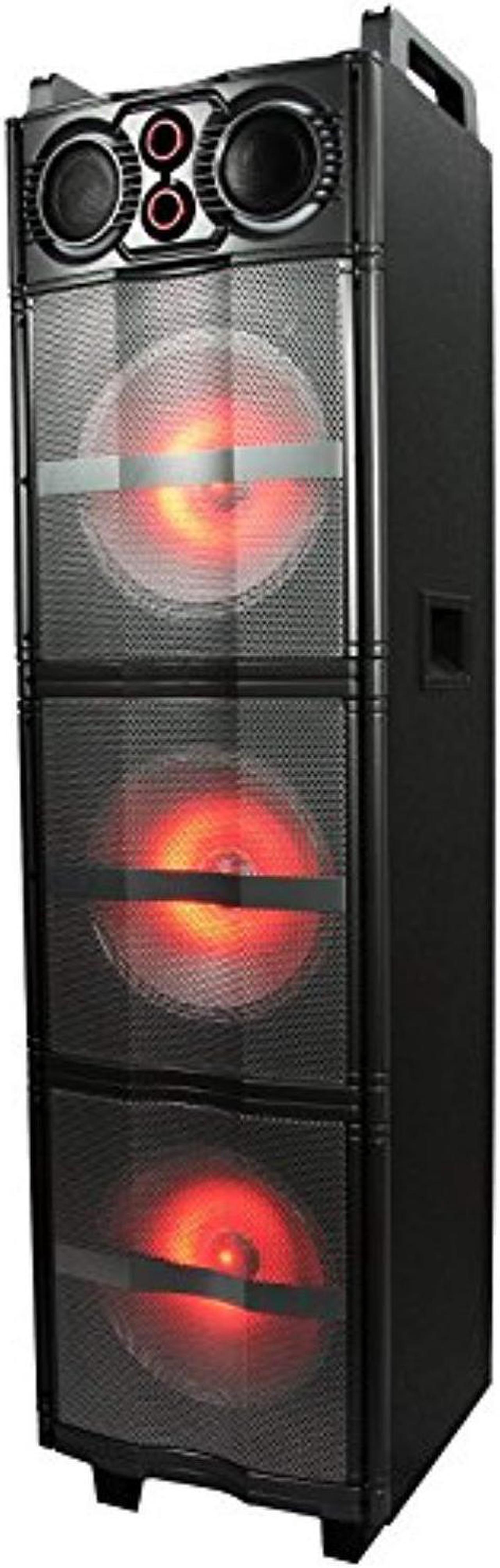 Alt view image 3 of 15 - beFree Sound Triple 10 Inch Portable Bluetooth Subwoofer Speaker with Party Lights