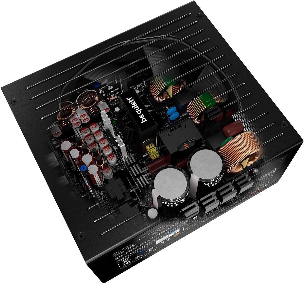 Alt view image 6 of 7 - be quiet! Straight Power 12 1000W ATX 3.0 Power Supply | 80+ Platinum Efficiency | PCIe 5.0 | High Performance 12v Rail | Japanese 105°C Capacitors | Low Noise | 10 Year Warranty