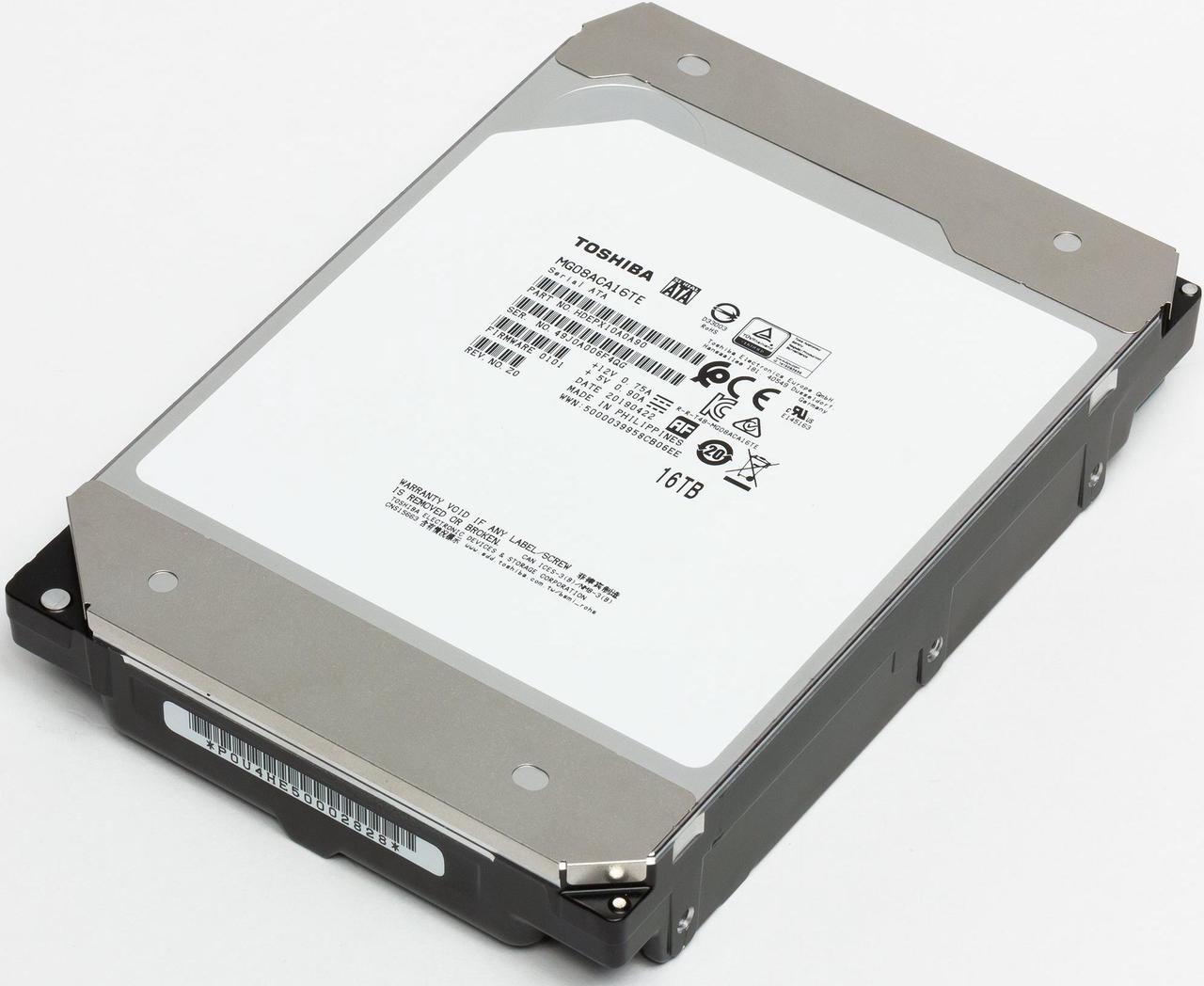 Alt view image 5 of 20 - Toshiba 16TB Enterprise HDD SATA 6.0Gb/s 512e 7200 RPM 512MB Cache 3.5" Internal Hard Drive MG08ACA16TE
