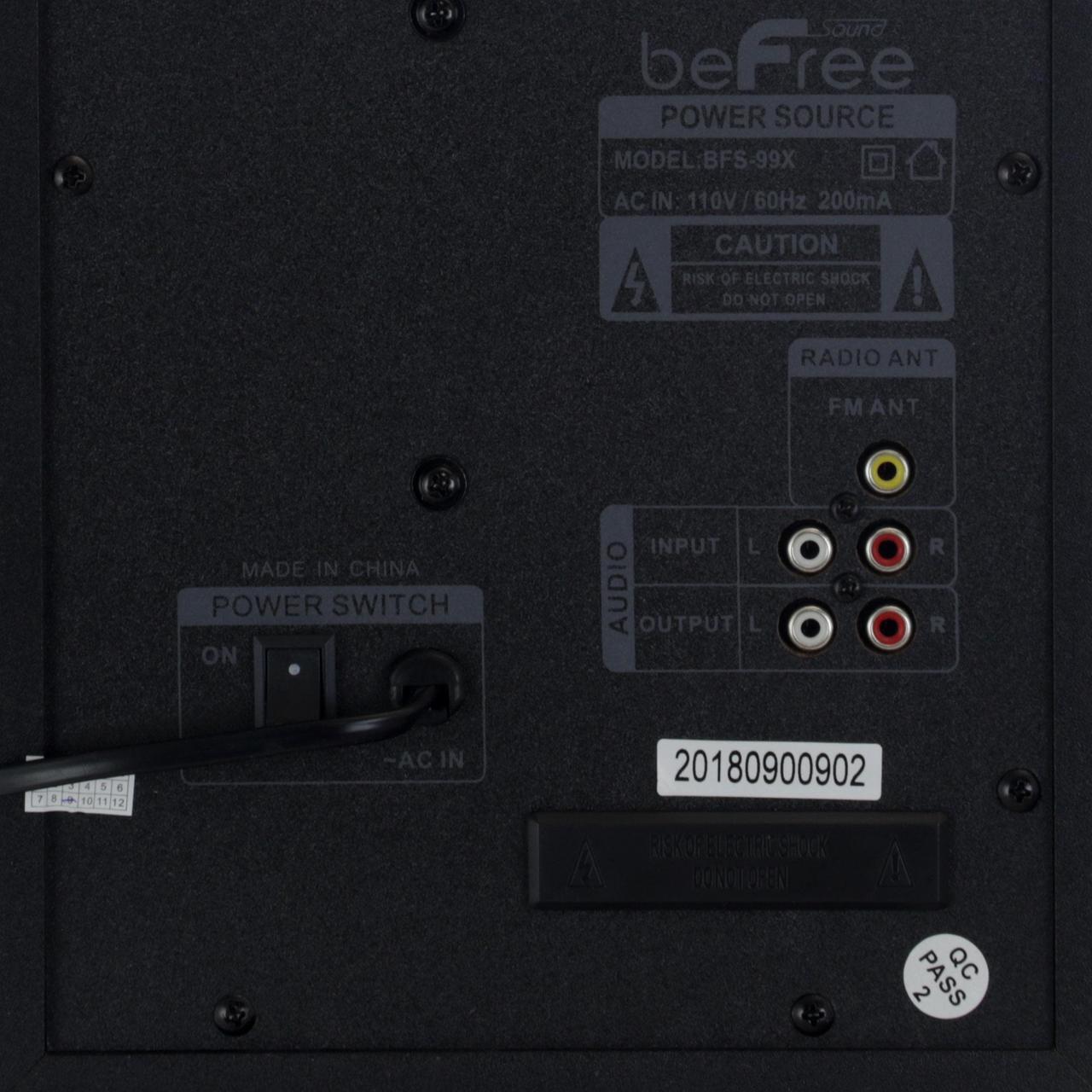 Alt view image 8 of 14 - beFree Sound 2.1 Channel Surround Sound Bluetooth Speaker System in Red - BFS-99X