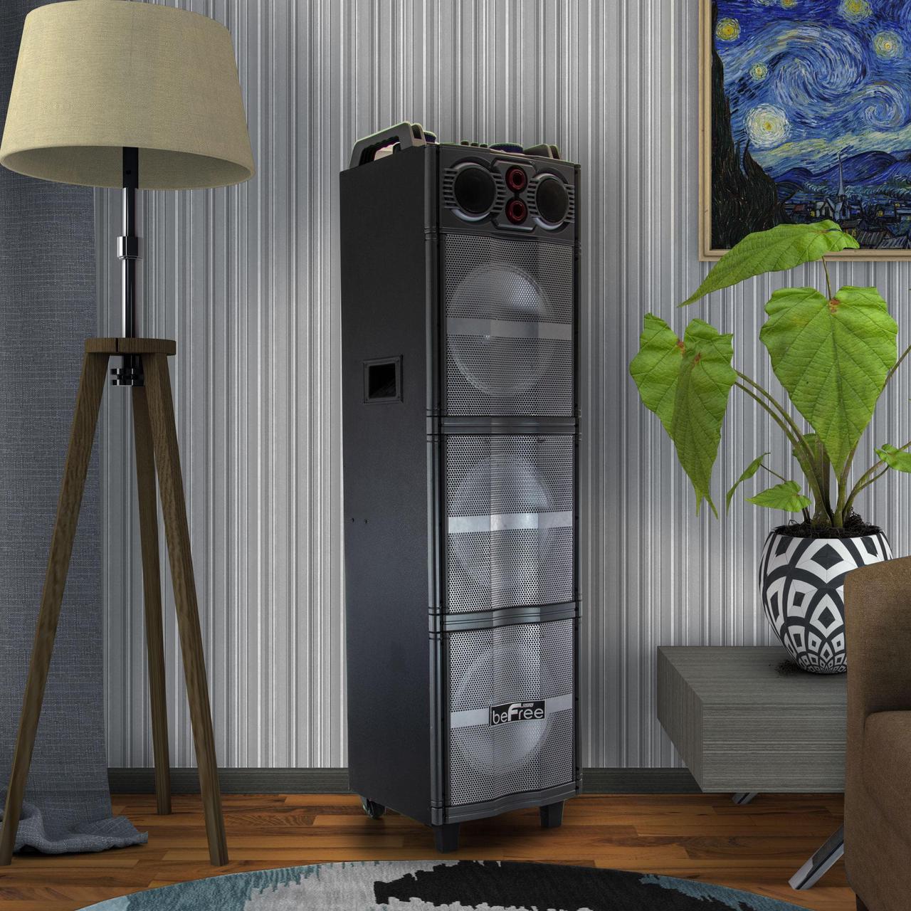 Alt view image 13 of 15 - beFree Sound Triple 10 Inch Portable Bluetooth Subwoofer Speaker with Party Lights