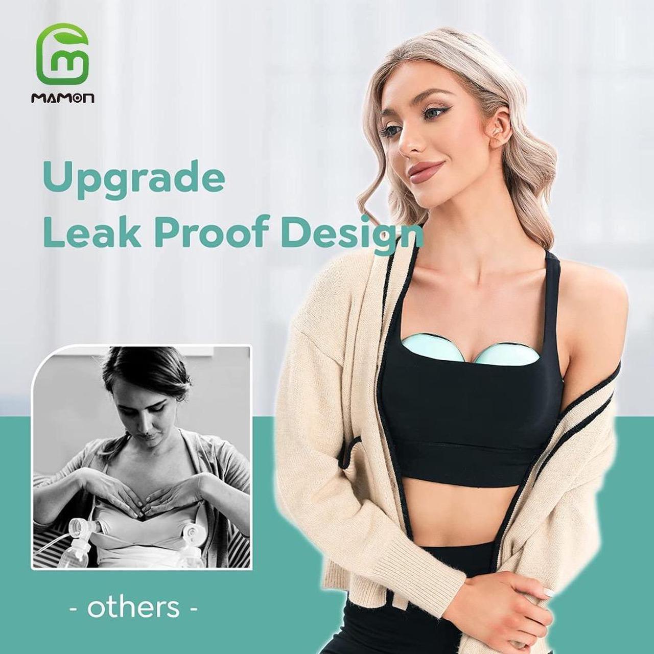 Alt view image 6 of 7 - Wearable Breast Pump, Hands-Free Electric Breast Pump BPA Free with 4 Mode 12 Levels, 220ml Large Capacity Leak-Proof Design & Low Noise, 24mm All-in-One Painless Breastfeeding Breast Pump