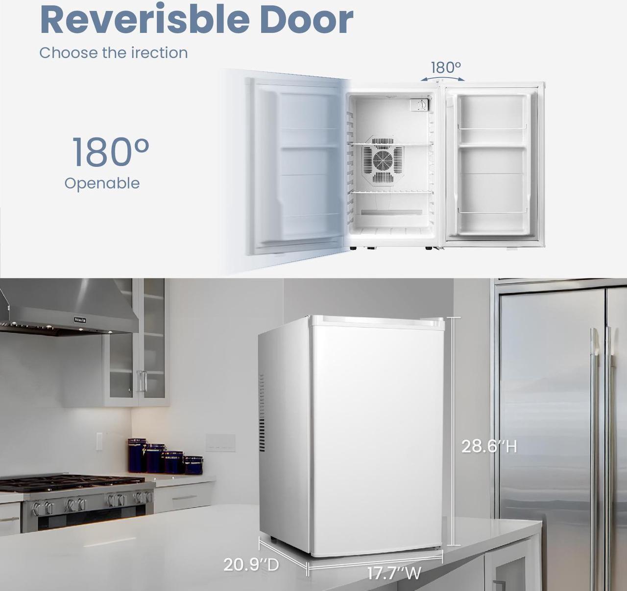 Alt view image 5 of 7 - Yeego 70L Mini Wine Fridge - Efficient Thermoelectric Cooler, Stylish Beer Refrigerator Perfect for Home Entertaining