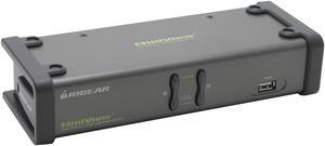 IOGEAR GCS1742 2-Port Dual View KVM Switch w/Audio and USB Peripheral Sharing