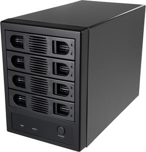 SYBA SY-ENC50104 4 Bay 3.5" SATA III HDD NON-RAID Enclosure – Supports USB 3.0 & eSATA Interface