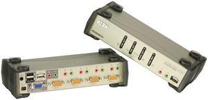 ATEN CS1734B 4-Port USB KVMP Switch with Audio Support