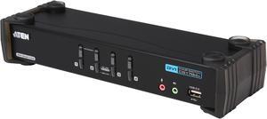 ATEN CS1784A 4 Port Dual-Link DVI KVM with USB 2.0 and 2.1 Audio Support