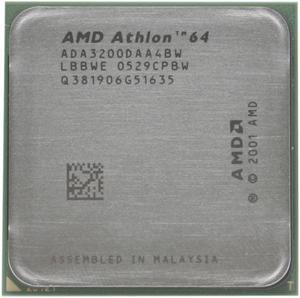 AMD Athlon 64 3200+ - Athlon 64 Venice Single-Core 2.0 GHz Socket 939 67W Processor - ADA3200DAA4BW