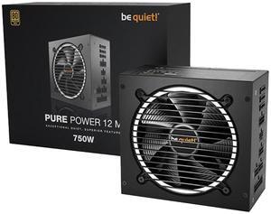 be quiet! Pure Power 12 M 750W ATX 3.1 / ATX 3.0 Power Supply | 80+ Gold Efficiency | PCIe 5.0 | 2 12V-rails | Overclocking GPU Support | Modular PSU | 10 Year Warranty