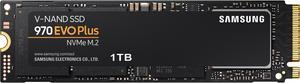 SAMSUNG 970 EVO PLUS M.2 2280 1TB PCIe Gen 3.0 x4, NVMe 1.3 V-NAND Internal Solid State Drive (SSD) MZ-V7S1T0B/AM