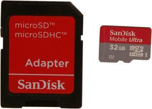 SanDisk Mobile Ultra 32GB microSDHC Flash Card Model SDSDQUA-032G-A11A