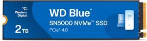 Western Digital 2TB WD Blue SN5000 NVMe SSD, PCIe Gen 4.0, up to 5,150 MB/s Read Speeds Internal Solid State Drive (SSD) WDS200T4B0E