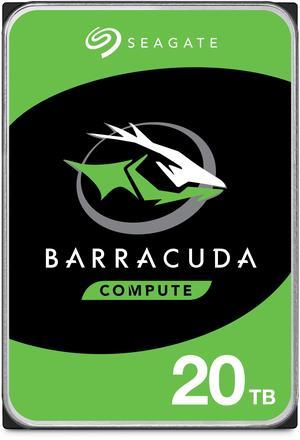 Seagate BarraCuda ST20000DM001 20TB 7200 RPM 512MB Cache SATA 6.0Gb/s 3.5" Internal Hard Drive Bare Drive