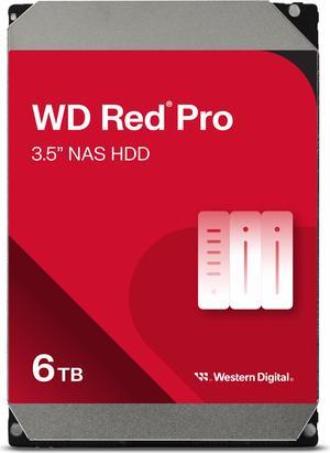 WD Red Pro WD6005FFBX 6TB 7200 RPM 256MB Cache SATA 6.0Gb/s 3.5" Hard Drives