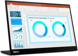 Lenovo ThinkVision M14d 14" WLED LCD Monitor - In-plane Switching (IPS) Technology - 16.7 Million Colors - 375 Nit - 6 ms - 60 Hz Refresh Rate - USB Hub 63AAUAR6US