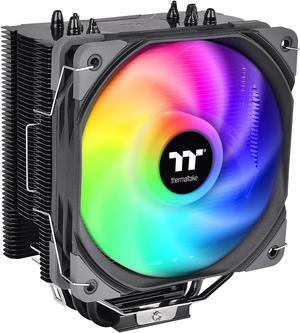 Thermaltake UX200 SE, 5V Motherboard ARGB Sync 16.8 Million Colors 15 Addressable LED, AMD/Intel (LGA 1700) Universal Socket, Copper Base U-Shape Heatpipes, 170W CPU Cooler CL-P105-AL12SW-A