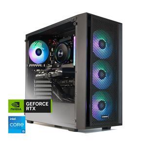 STORMCRAFT Gaming PC SCORPIO Intel Core i5-14400F NVIDIA GeForce RTX 5060  – AI Powered 32GB DDR4 3200MHz RGB 1TB NVMe SSD 650W PSU Windows 11 Home - SC1440FCB-560N1