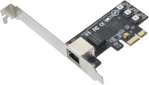 2.5 Gigabit Ethernet PCI Express PCI-E Network Controller Card 10/100/1000/25000 Mbps RJ45 LAN Adapter Converter for Desktop PC